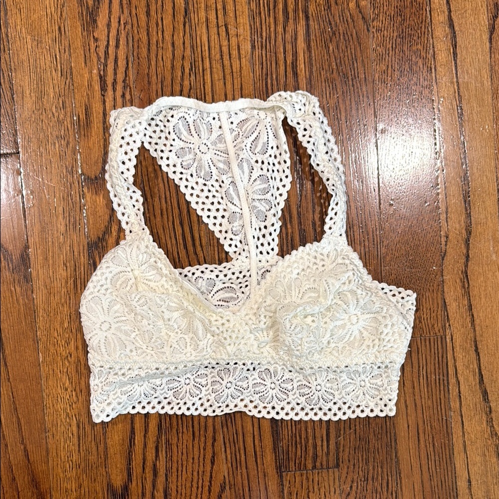 Aerie Ivory Lace Bralette